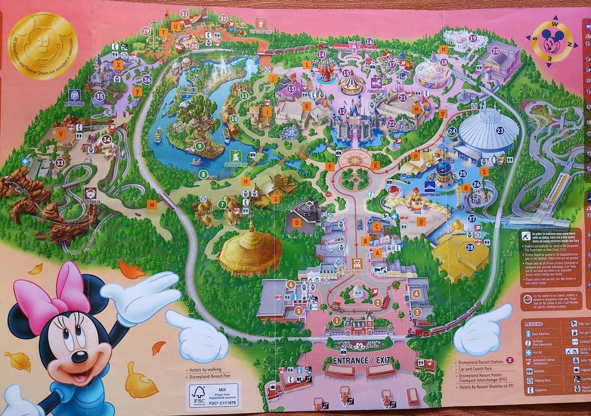 Hong Kong Disney mappa