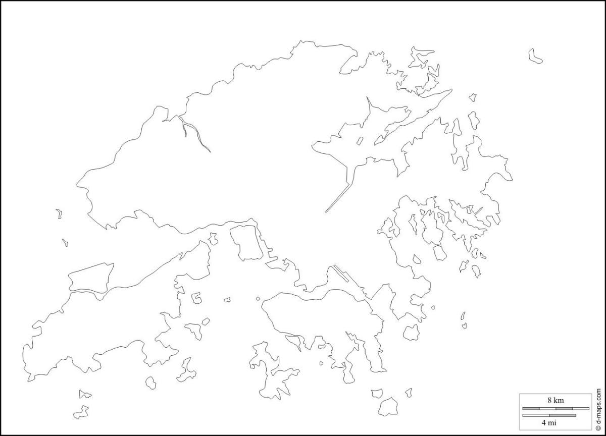 Hong Kong struttura della mappa