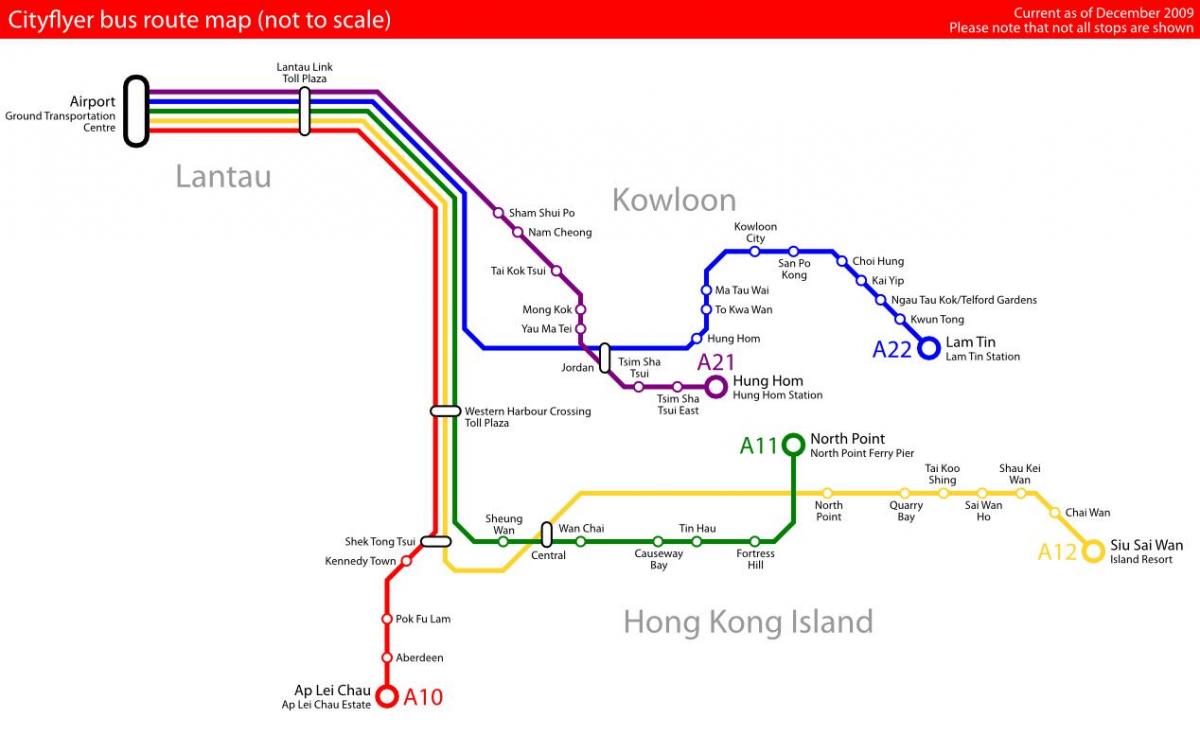 Hong Kong autobus mappa
