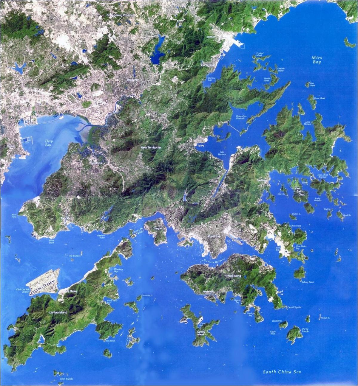 mappa satellitare Hong Kong
