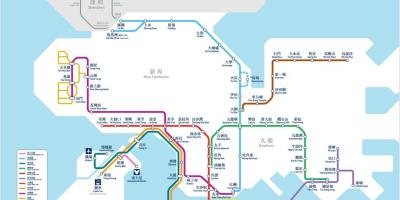 Hong kong mappa della metropolitana