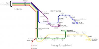Hong Kong autobus mappa
