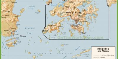 Mappa politica di Hong Kong