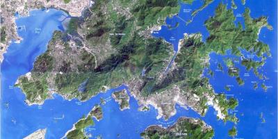 Mappa satellitare Hong Kong