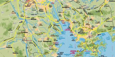 Mappa stradale di Hong Kong