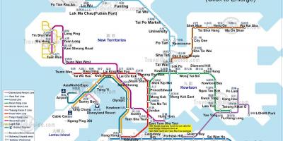 Mappa della metropolitana di Hong Kong