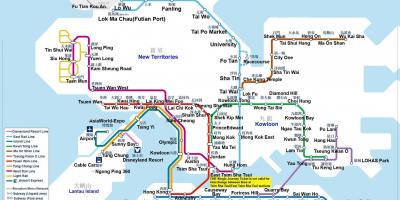 Mappa della metropolitana di Hong Kong