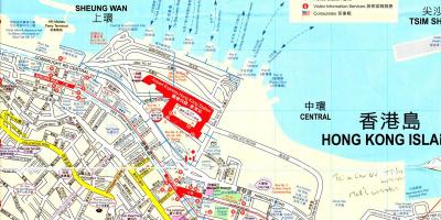 Porto di Hong Kong la mappa