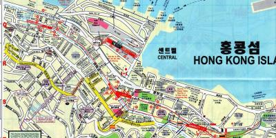 Mappa di Sheung Wan, Hong Kong