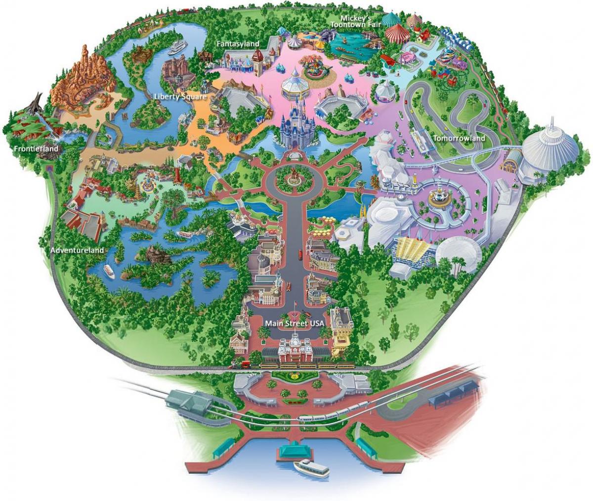 mappa di Hong Kong Disneyland
