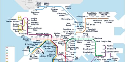 Hong kong mappa della metropolitana
