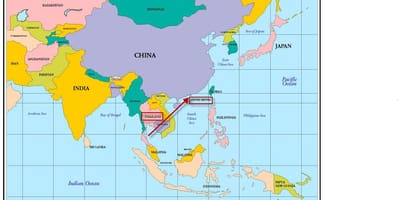 Hong Kong mappa dell'asia