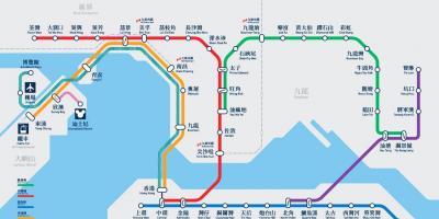 Stazione MTR di Causeway bay la mappa